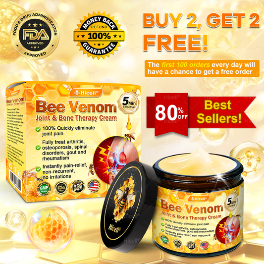 𝙃𝒊𝒄𝒆𝒍𝒍® Bee Venom Pain-Relief Bone Healing Cream 🎄🎄(Specially for older adults)