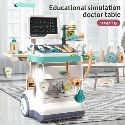 Doctor Kit for Kids Pretend Doctor Playset for Toddlers with Medical Station Stethoscope Role Play Medical Toy for Girls Boys